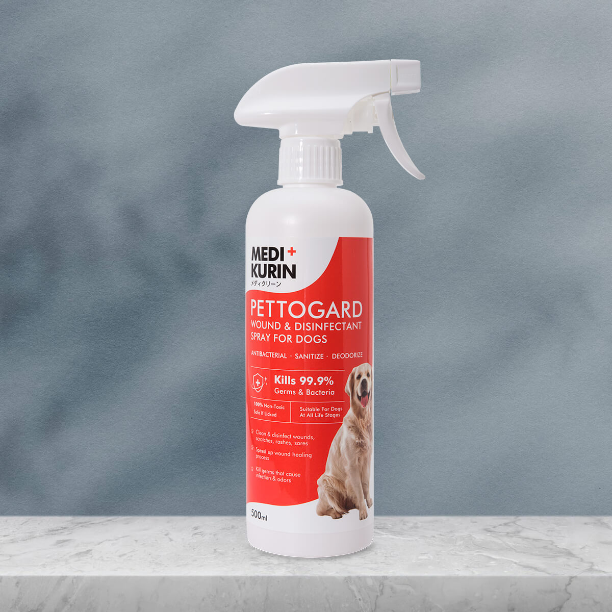 PettoGard Wound & Disinfectant Spray for Dogs | MEDIKURIN