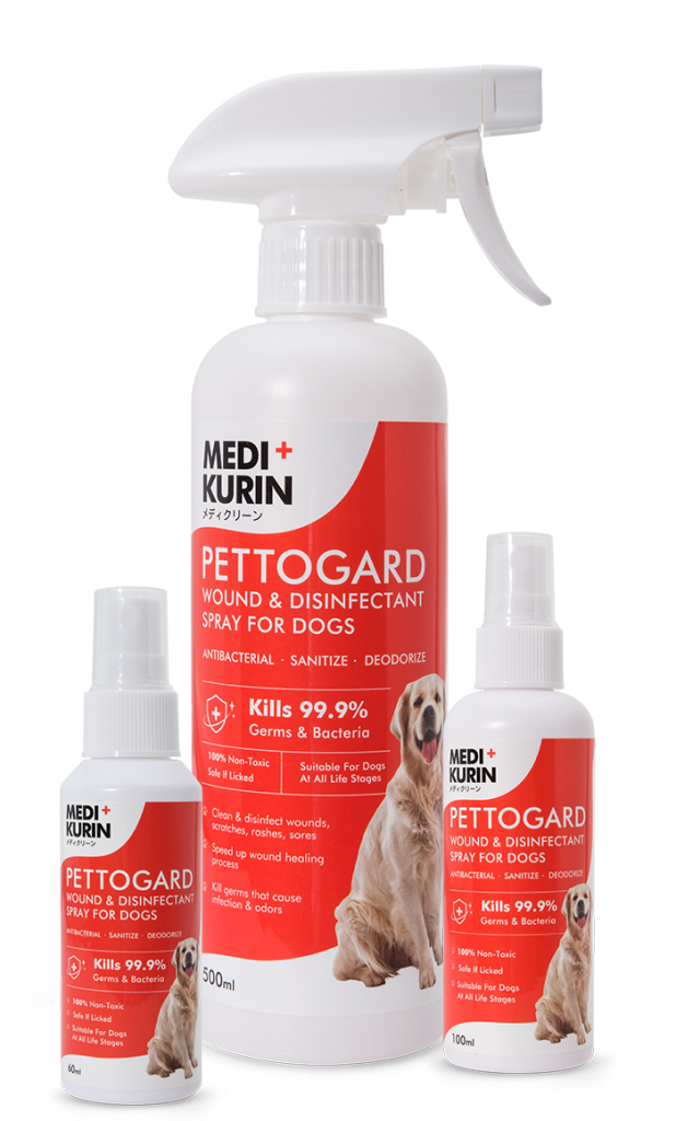 PettoGard Wound & Disinfectant Spray for Dogs MEDIKURIN
