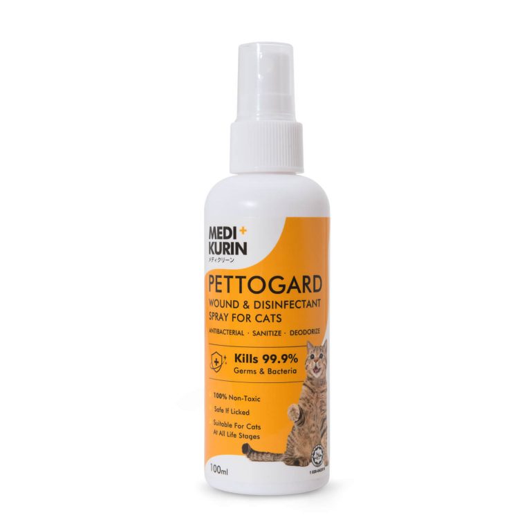PettoGard Antimicrobial Skin Care & Wound Spray for Cats