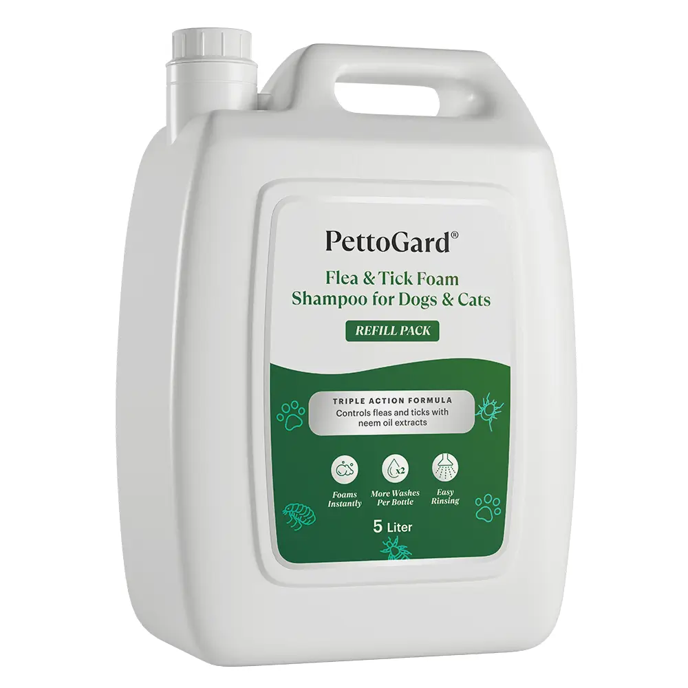 pettogard-2025-flea-&-tick-foam-shampoo-for-dogs-&-cats-side-5l PettoGard Flea & Tick Foam Shampoo for Dogs & Cats 5l