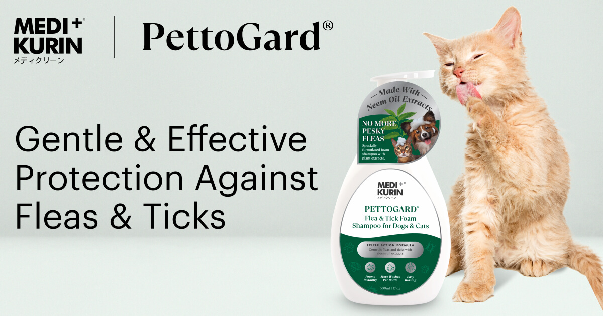 Pettogard Flea & Tick Foam Shampoo Product Banner