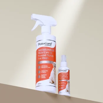 PettoGard Antimicrobial Skin Care & Wound Spray for Dogs