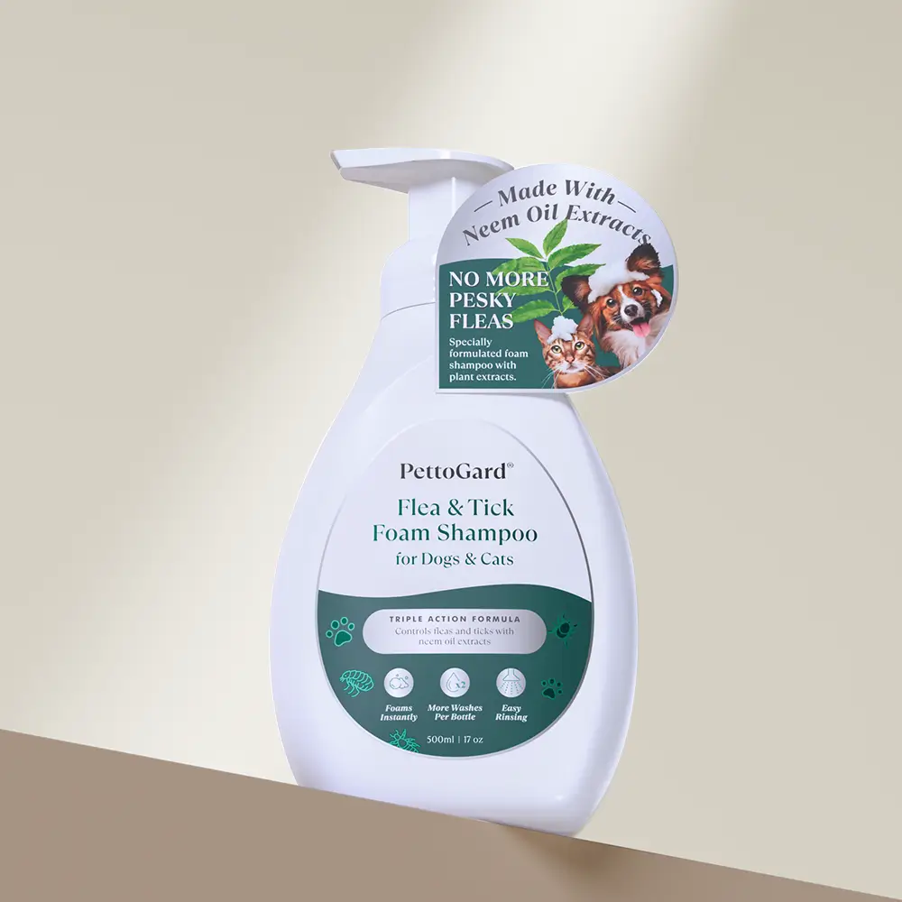 pettogard-2025-flea-&-tick-foam-shampoo-for-dogs-&-cats